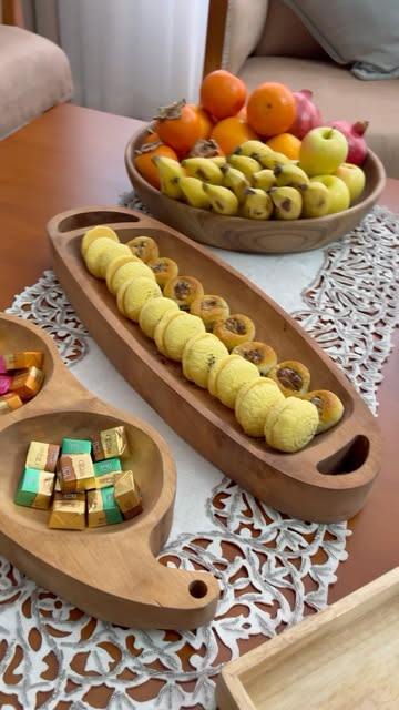 کاسه میوه خوری چوب اوجا