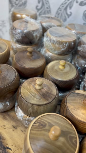 قندان خمره ای وفا چوب